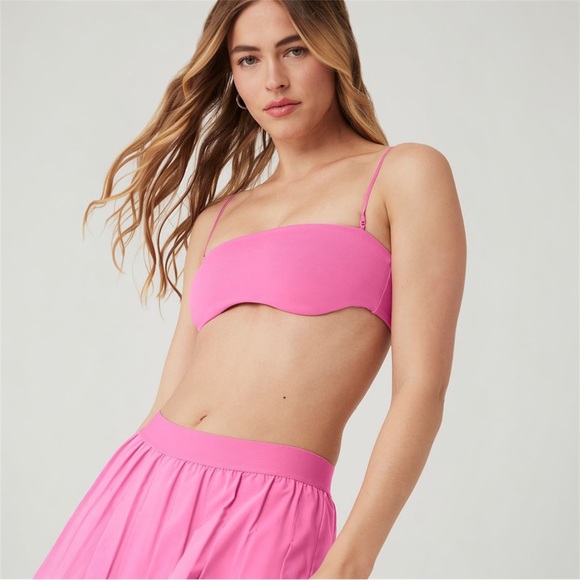 Alo Yoga Airbrush Socialite Bandeau 💖🌸Paradise Pink - Picture 2 of 9